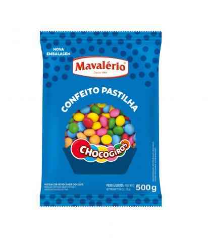Imagem de Chocogiros Pastilhas Confeitadas Chocolate  500g - MAVALÉRIO